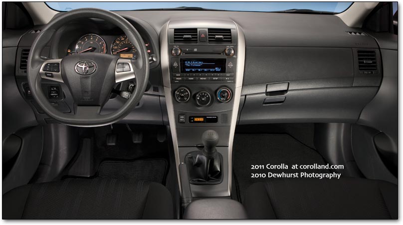 2011 Toyota Corolla car interior