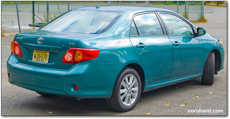 2009 Toyota corolla epa gas mileage