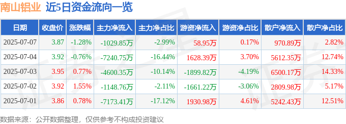 南山鋁業股價小跌：主力撤退？散戶豪賭？真相解析
