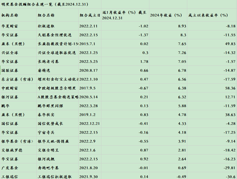 2024年基金投顾组合表现及2025年展望：全球多元化配置成趋势